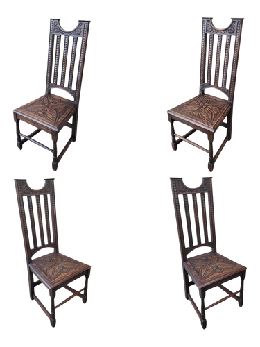 ON HOLD - Antique Dutch Dining Chairs - Set of 4