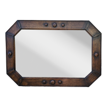 Load image into Gallery viewer, Antique Quarter-Sawn Tiger Oak Jacobian Revival Federalist Wall Mirror