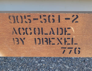 Vintage Drexel Accolade King Sized Campaign Headboard