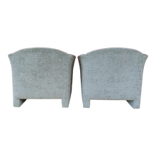 Load image into Gallery viewer, Minty Celadon Green Postmodern Club Chairs - a Pair