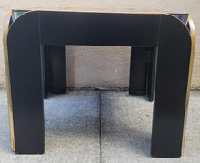 Load image into Gallery viewer, Vintage Black and Gold Postmodern Side Tables - a Pair