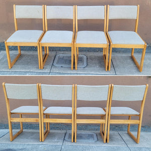 Vintage Danish Meets Postmodern Era Dining Chairs - Set of 4