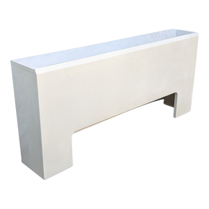1980s Vintage Lane Postmodern White Lacquered Queen Sized Headboard