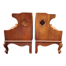 Load image into Gallery viewer, Vintage French Provincial 2-Tier Nightstands - a Pair