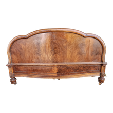 Load image into Gallery viewer, Vintage Jacobean Revival French Rounded Twin Sized Headboard and Footboard