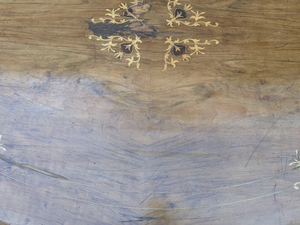 Late 19th Century Antique Hybridized Inlaid Victorian and Empire Coffee Table