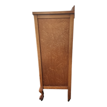 Load image into Gallery viewer, Antique Birdseye Maple Tallboy Clawfoot Bow Front French Dresser