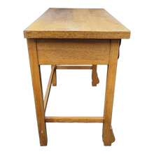 Load image into Gallery viewer, Antique Arts and Crafts Mission Era Petite Oak Desk