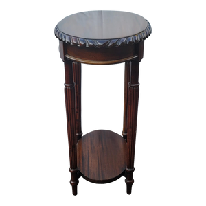 Vintage Highly Figured Mahogany Occasional Plant Stand Side Table
