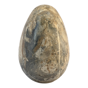 COMING SOON - Late 20th Century Brown Agate Stone Decorative Accent Egg