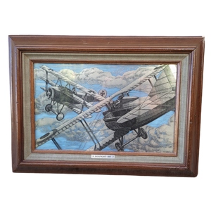 Mid 20th Century Franklin Mint Limited Edition Silverscene WWII Dogfight Print, Framed