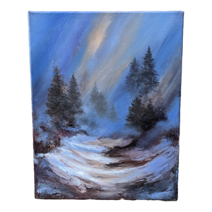 COMING SOON - Mid 20th Century Snow Covered Hillside Landscape Painting
