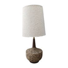Load image into Gallery viewer, Mid-Century Modern Cork and Wood Desk Lamp