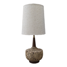 Load image into Gallery viewer, Mid-Century Modern Cork and Wood Desk Lamp