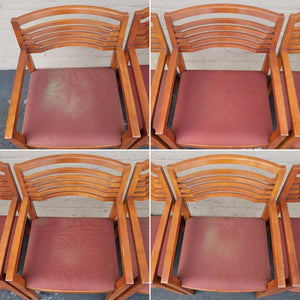 Vintage Postmodern Ricchio for Knoll Armchairs - Set of 6