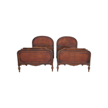 Load image into Gallery viewer, Vintage Jacobean Revival Berkey and Gay Twin Beds - a Pair