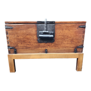 Antique Japanese Locked Chest on a Stand