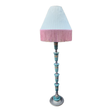 Load image into Gallery viewer, Vintage James Mont Style Moody Maximalist Chinoiserie Stone and Brass Floor Lamp