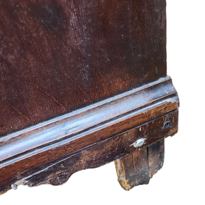 Antique Quartersawn Tiger Oak Primitive Flat Front Dresser Chest of Drawers