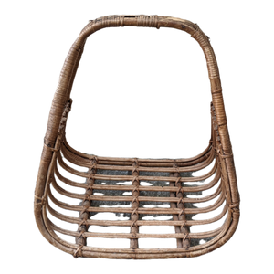 COMING SOON - Vintage Coastal Boho Chic Magazine Log Holder Basket