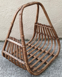 COMING SOON - Vintage Coastal Boho Chic Magazine Log Holder Basket