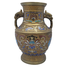 Load image into Gallery viewer, Vintage Early 20th Century Japanese Champleve Cloisonne Vase