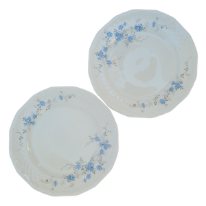 SOLD - Vintage Eschenbach German Bavarian Blue on White Floral Ceramic Appetizer Plate