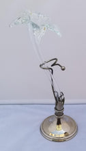 Load image into Gallery viewer, Vintage Hand-Blown Glass Art Nouveau Style Lily Vase
