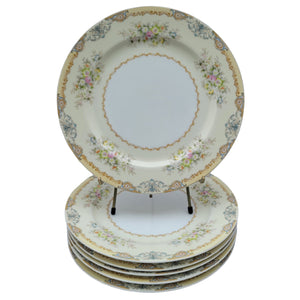 SOLD - Vintage Meito Floral Yellow Decorative Dinner Plate