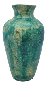 Vintage Turquoise Clay Vase