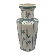 Load image into Gallery viewer, COMING SOON - White With Blue, Green and Pink Porcelain Chinese Vase