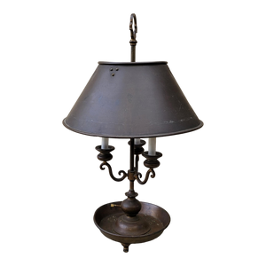 Vintage Bronze Bouillotte Table Lamp