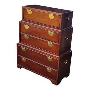 Vintage Tallboy Thomasville Chinoiserie Chest of Drawers